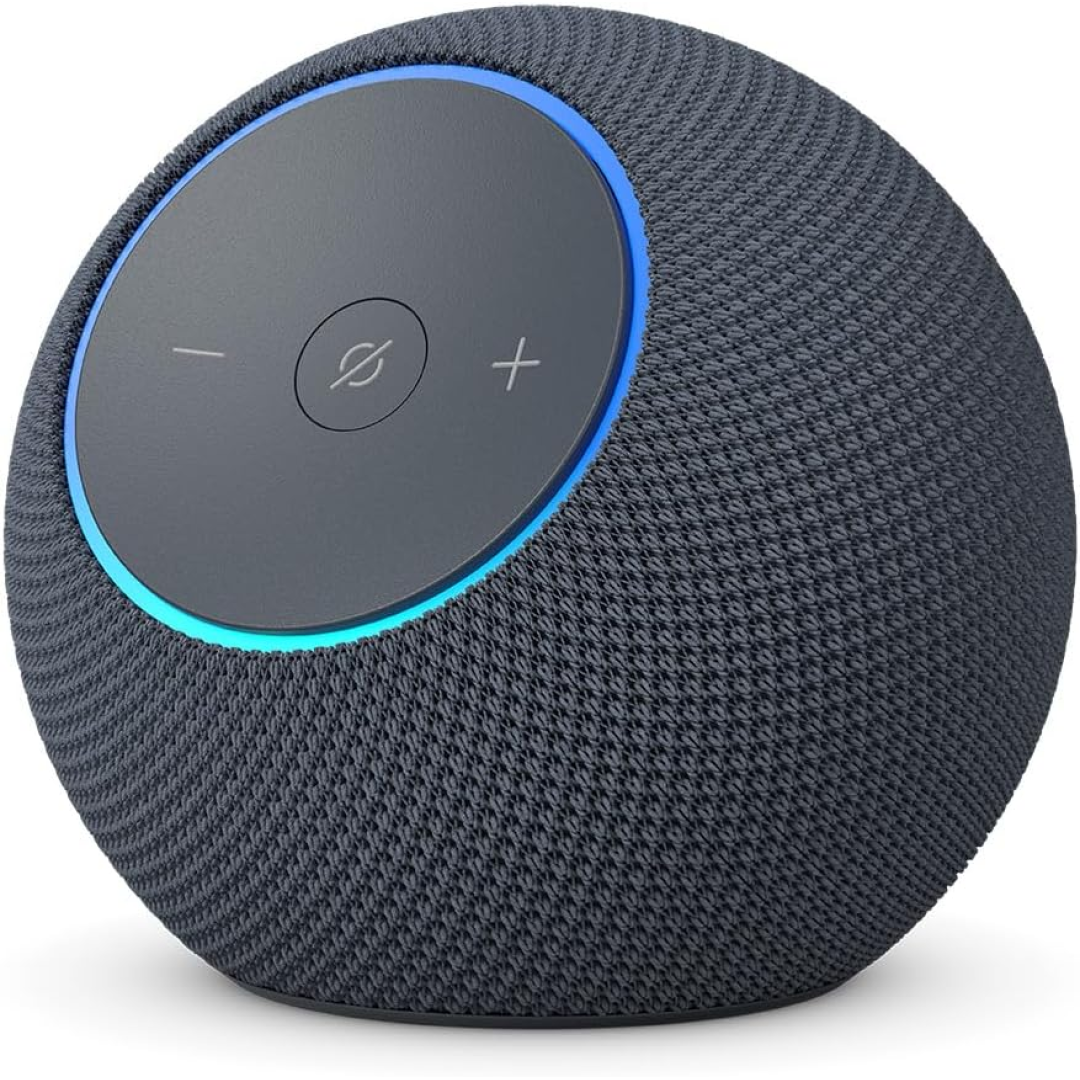 Echo Dot Max (Geração mais recente), smart speaker com Alexa, som envolvente e hub de casa inteligente integrado, ideal para sua sala de estar, Cor Grafite