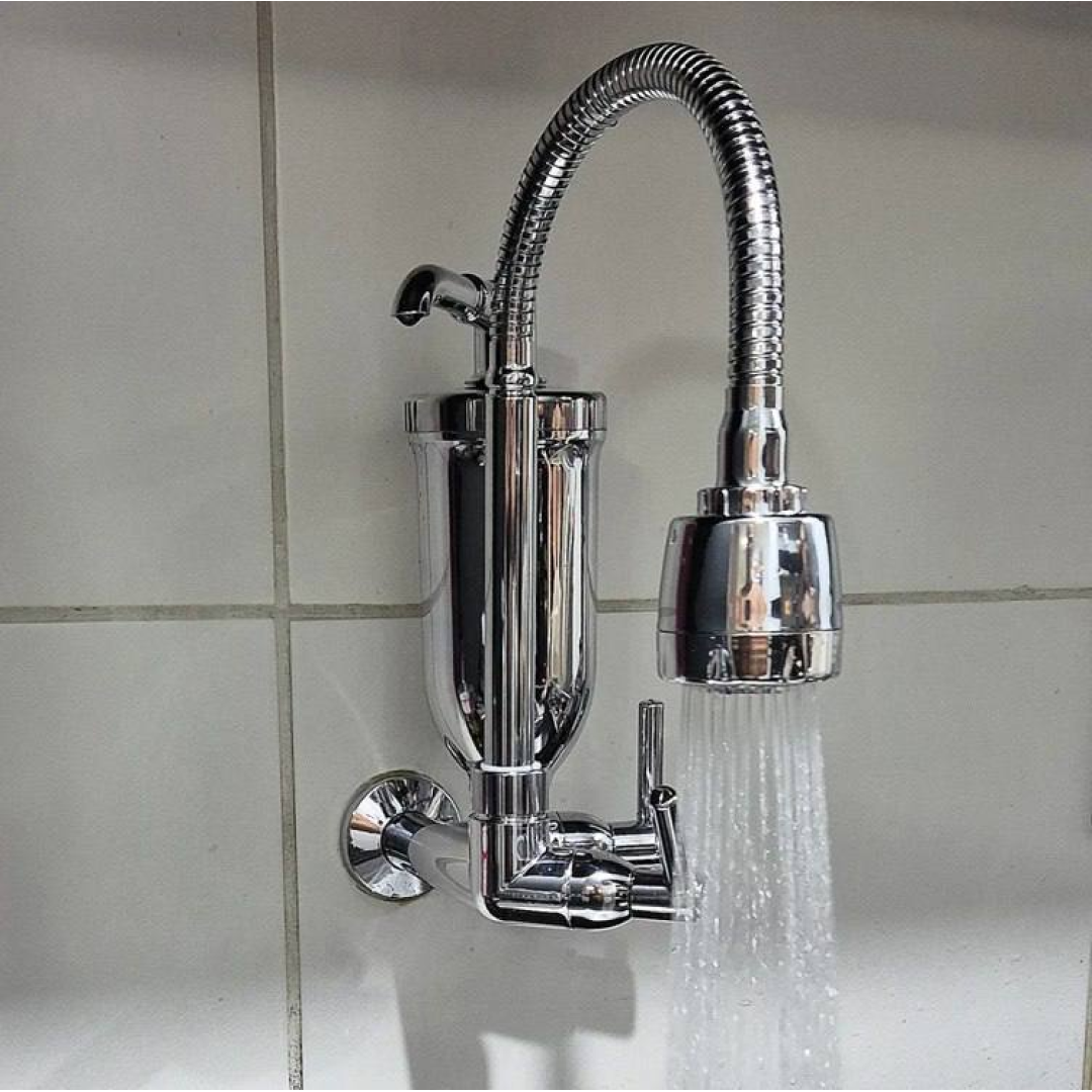 Torneira Com Filtro Com Purificador Agua Bica Flexível Gourmet para Cozinha Parede Luxo Chuveirinho 2 Modos de Jatos A Mais Vendida