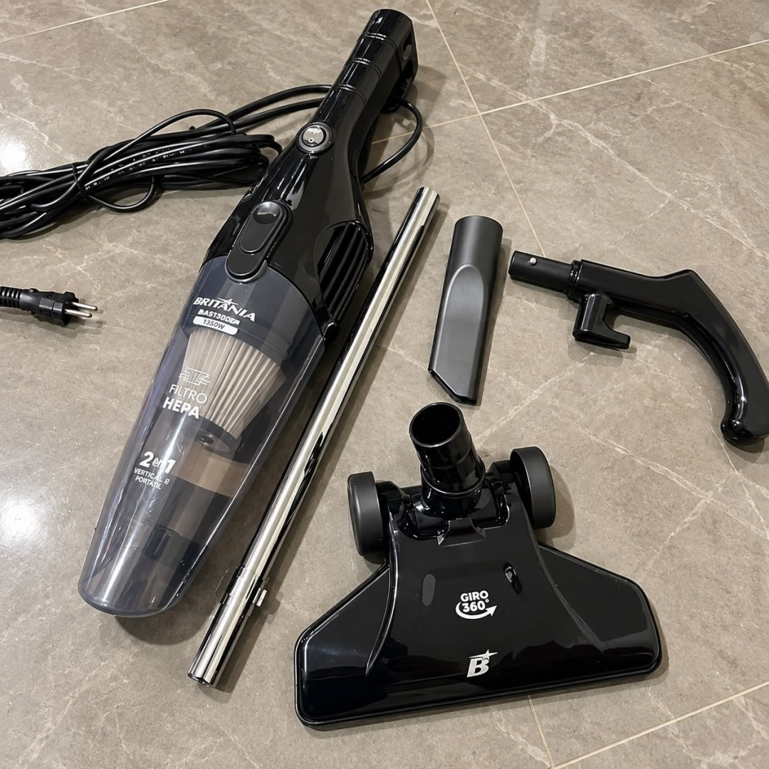 Aspirador de Pó 2 em 1 Britânia BAS1295P 1250W 127V