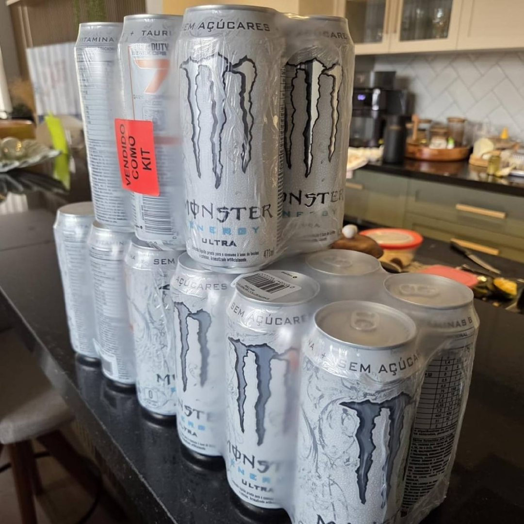 3x Pack de Monster Ultra 473ml - Unidade 6 unidades