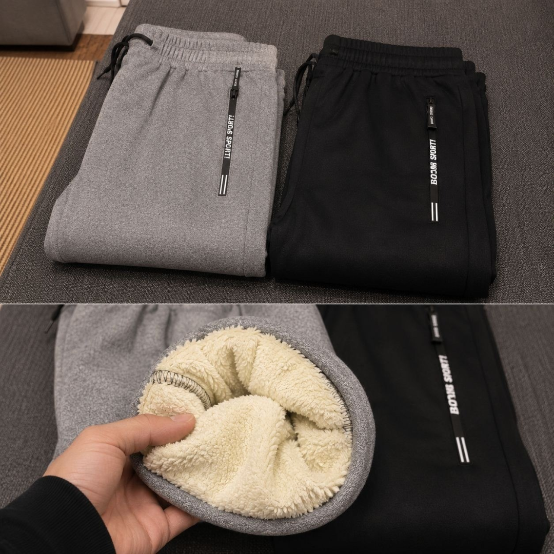 Calça com Bolso Moletom (3 cores)