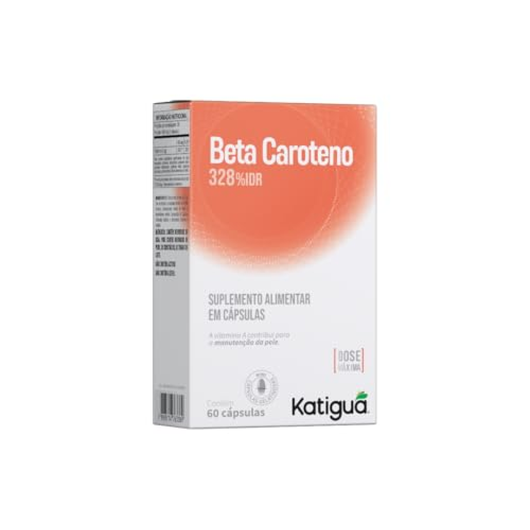 Katiguá, Betacaroneto, Dose máxima, 200% de IDR, Sem Sabor, 30 Cápsulas rígidas 30 doses