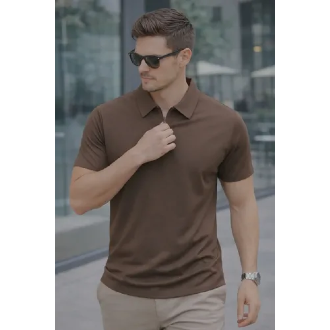 Camisa Polo Zíper Tech Fit