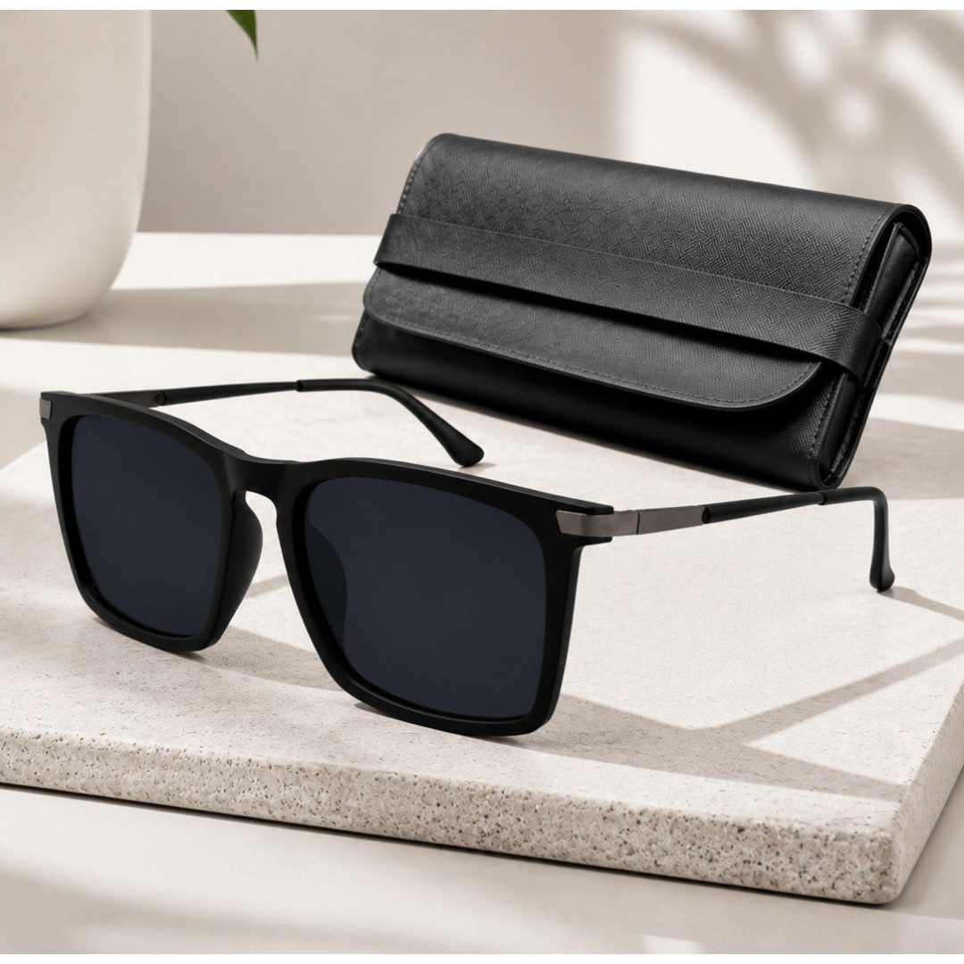 Óculos de Sol Uv400 Unissex + Case