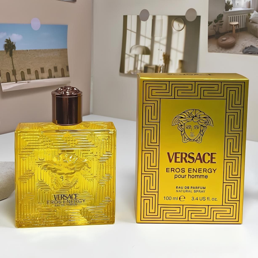 Perfume Versace Eros Energy Edp 100ml Masculino Notas Cítricas E Aromáticas