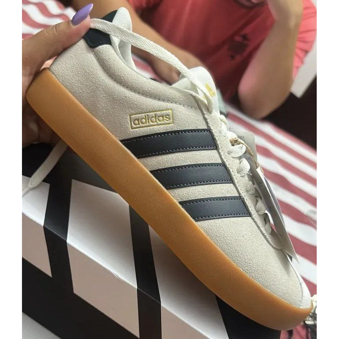 Tênis Masculino E Feminino Vl Court 3.0 adidas Owhite/gresix/goldmt Liso 35 Br