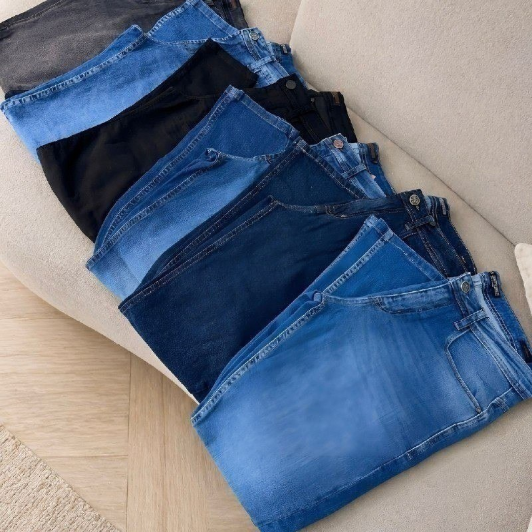 Kit com 3 Calças Jeans Premium Skinny