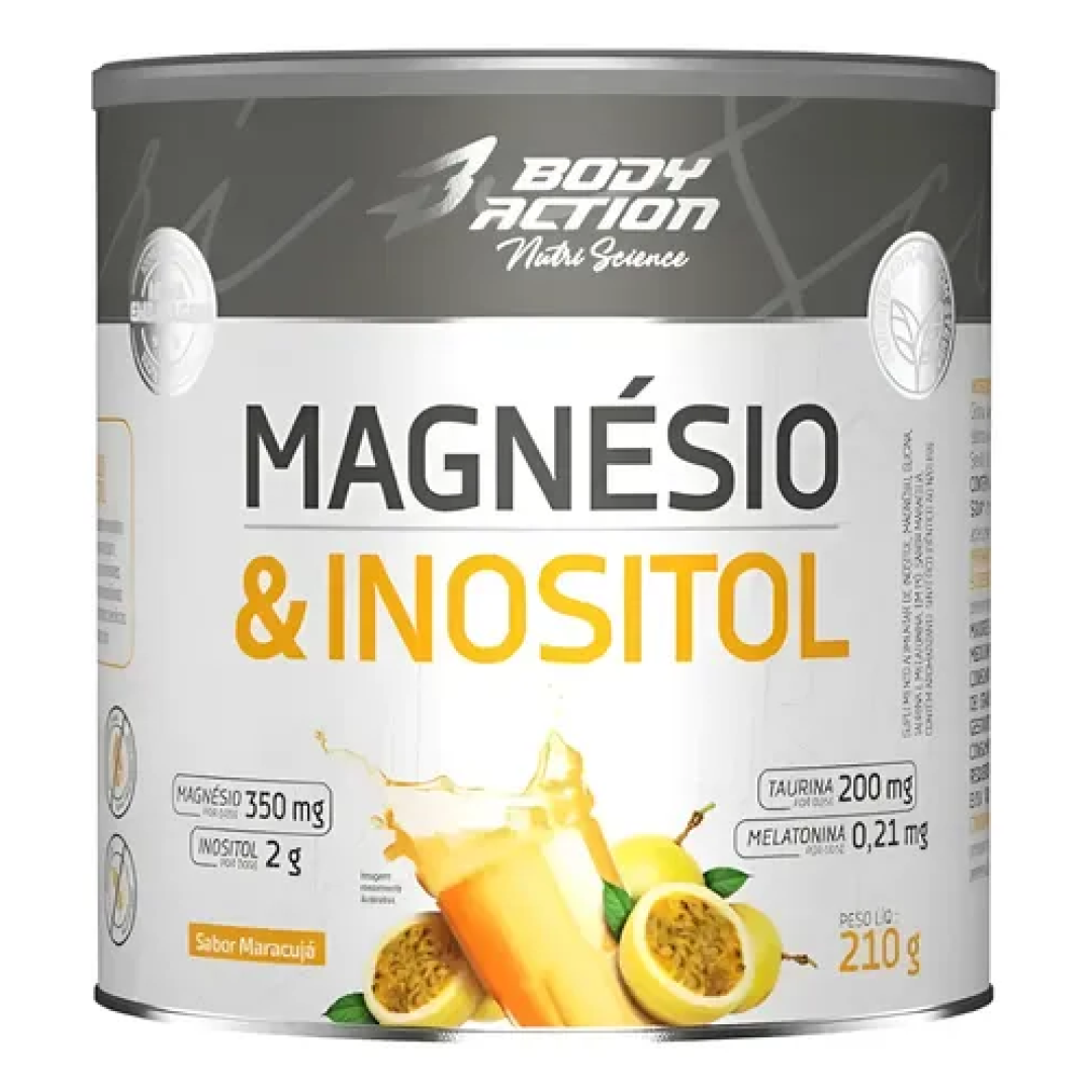 Magnésio Inositol 210g Body Action Zero Açúcar