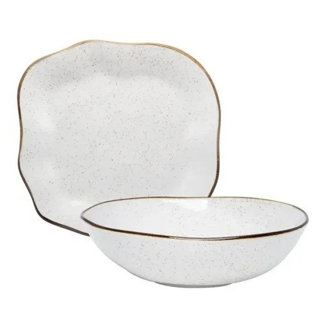 Kit P Servir Travessa E Saladeira Maresia Oxford Baixelas