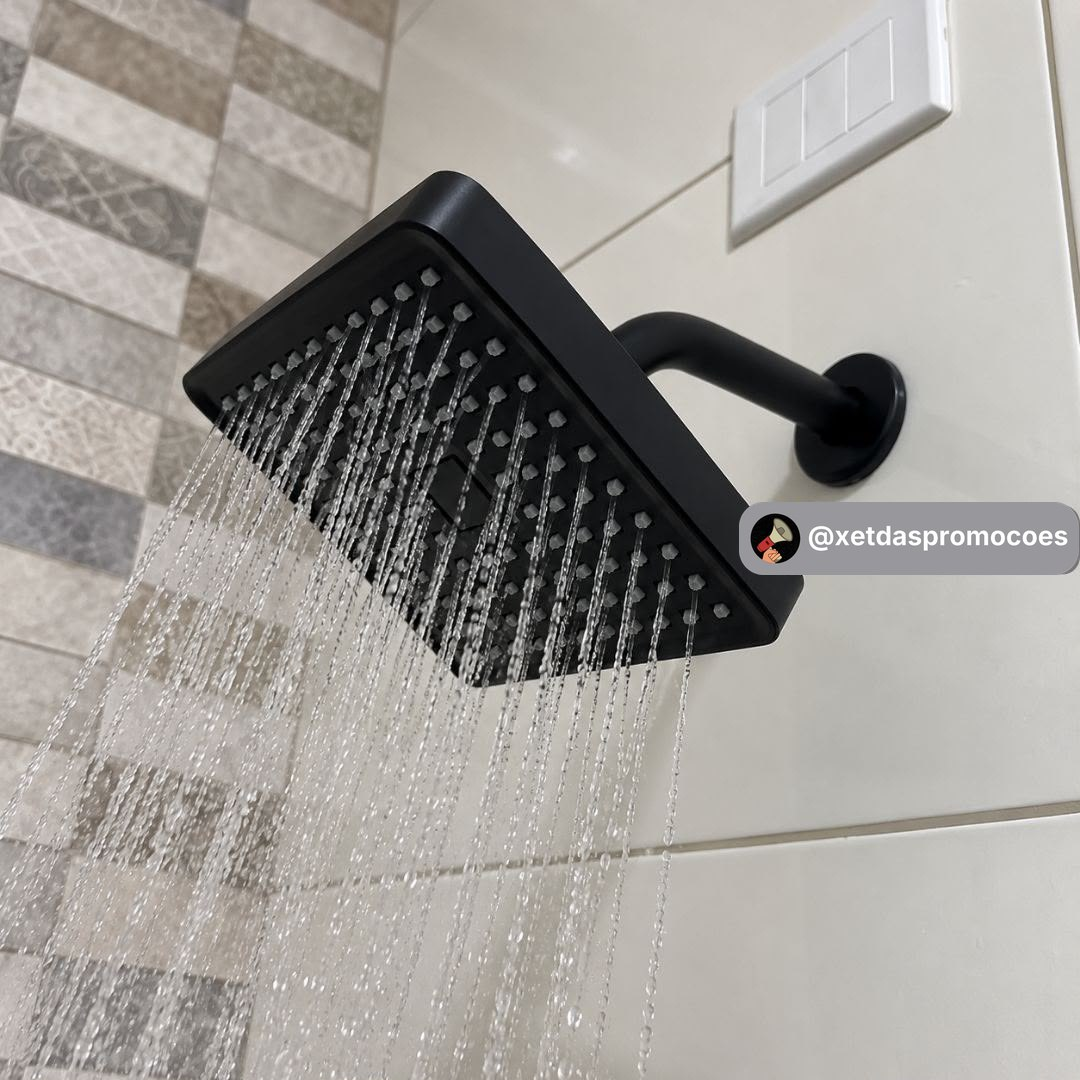 Ducha Chuveiro Alta Autolimpante Articulável Quadrada
