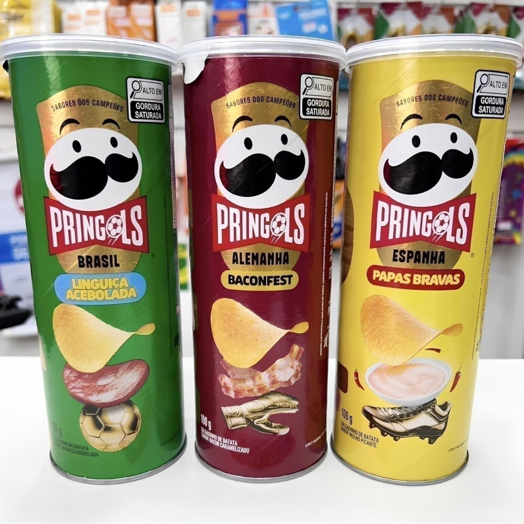 Pringles Tripack Festa do Futebol com 3 Sabores