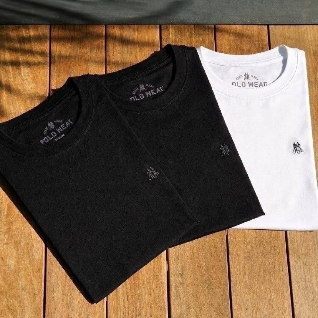 Kit 3 Camisetas Masculinas Polo Wear Sortido 1 G Lisa