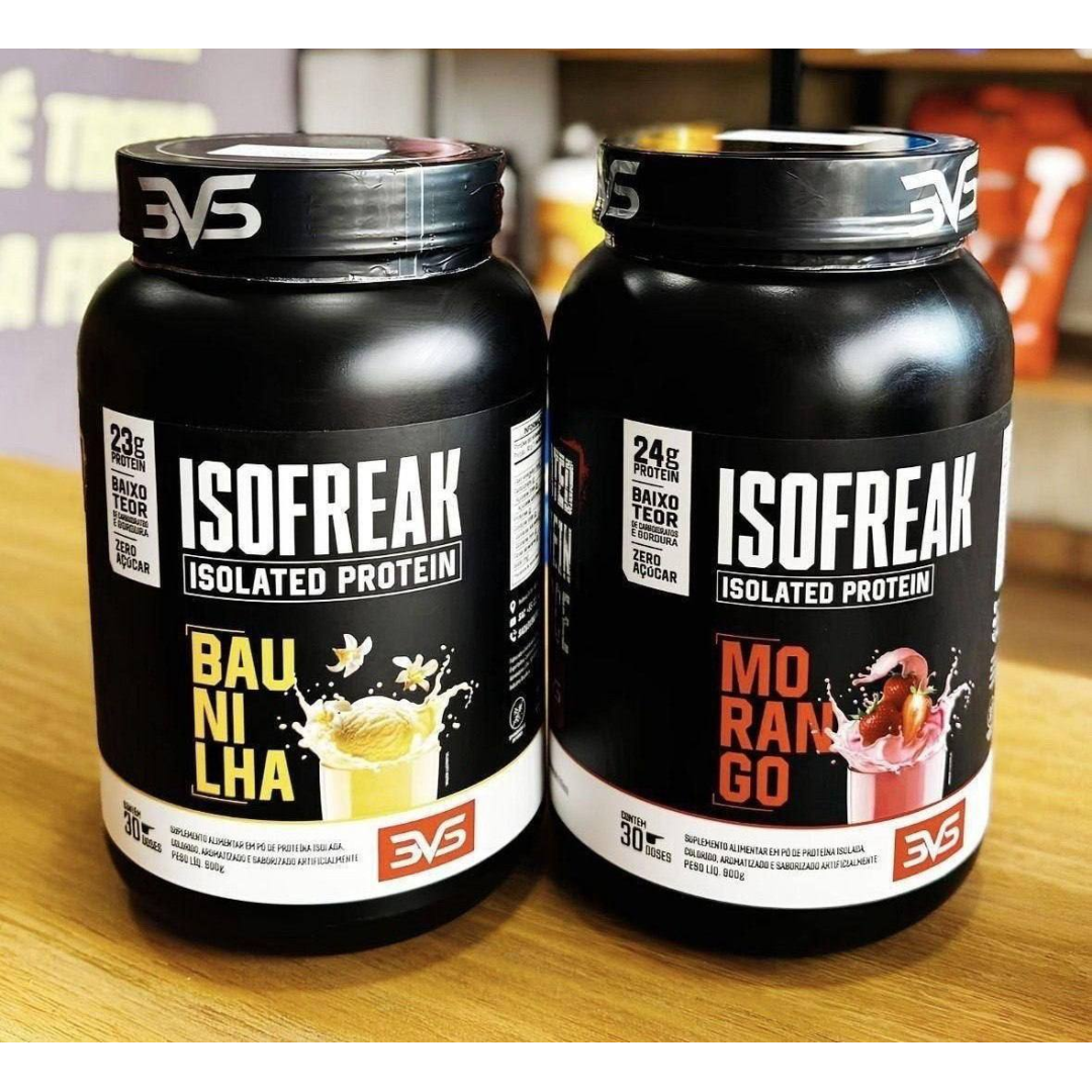Whey Isolado Isofreak 900g Sabor Baunilha - Fórmula Avançada Com 23g De Proteína Por Dose