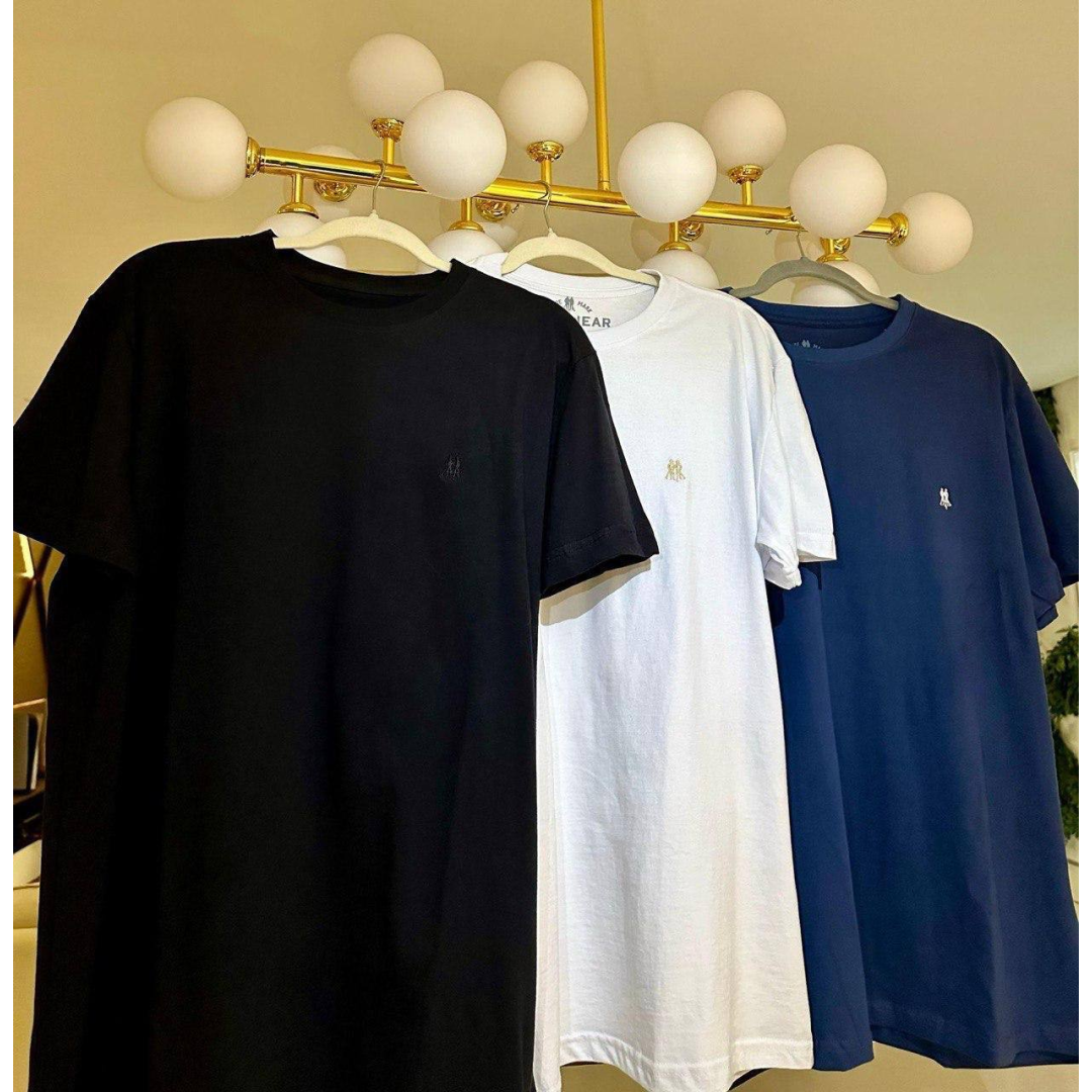Kit 3 Camisetas Masculinas Polo Wear Sortido 1 G Lisa