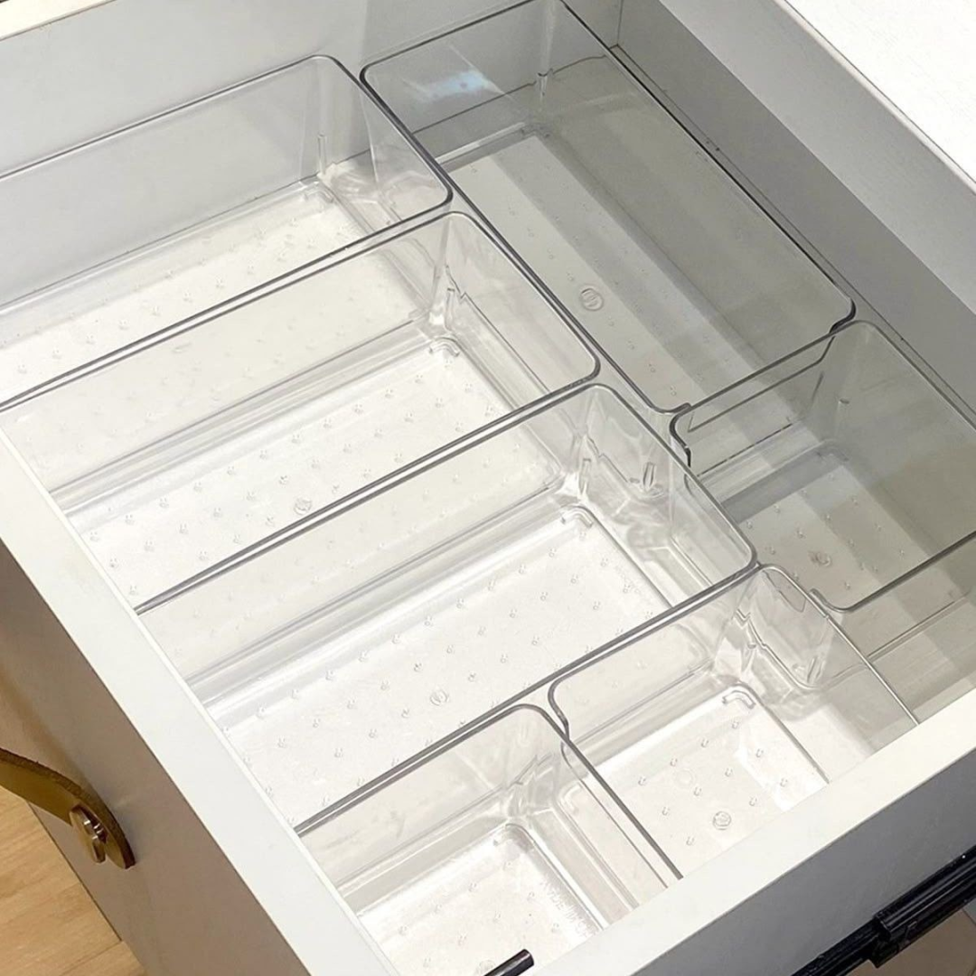 Kit com 18 Organizador Retangulares Acrilico