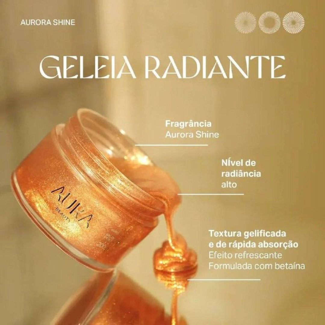Aura Beauty Aurora Shine Geleia Iluminadora 200g