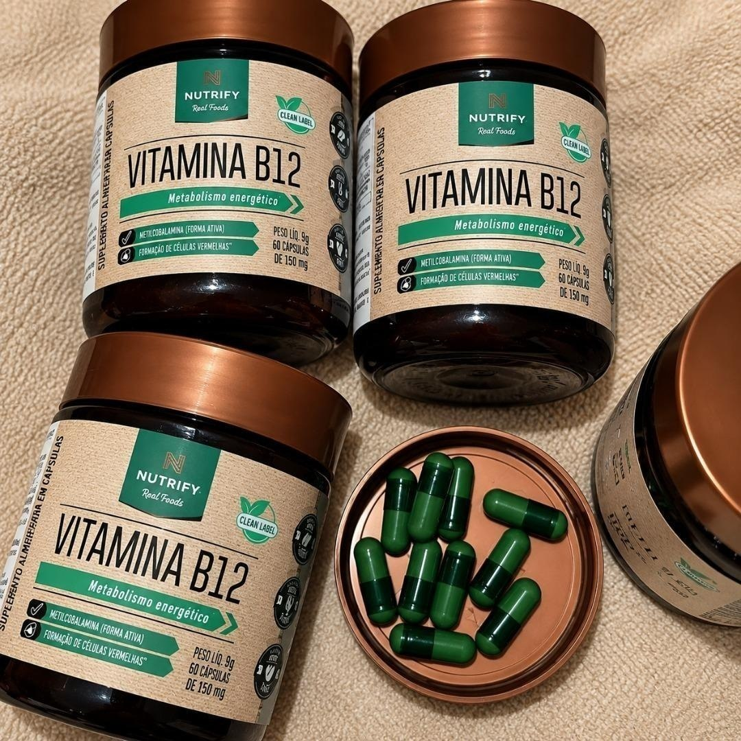 Vitamina B12 Metilcobalamina 414% 60caps Nutrify