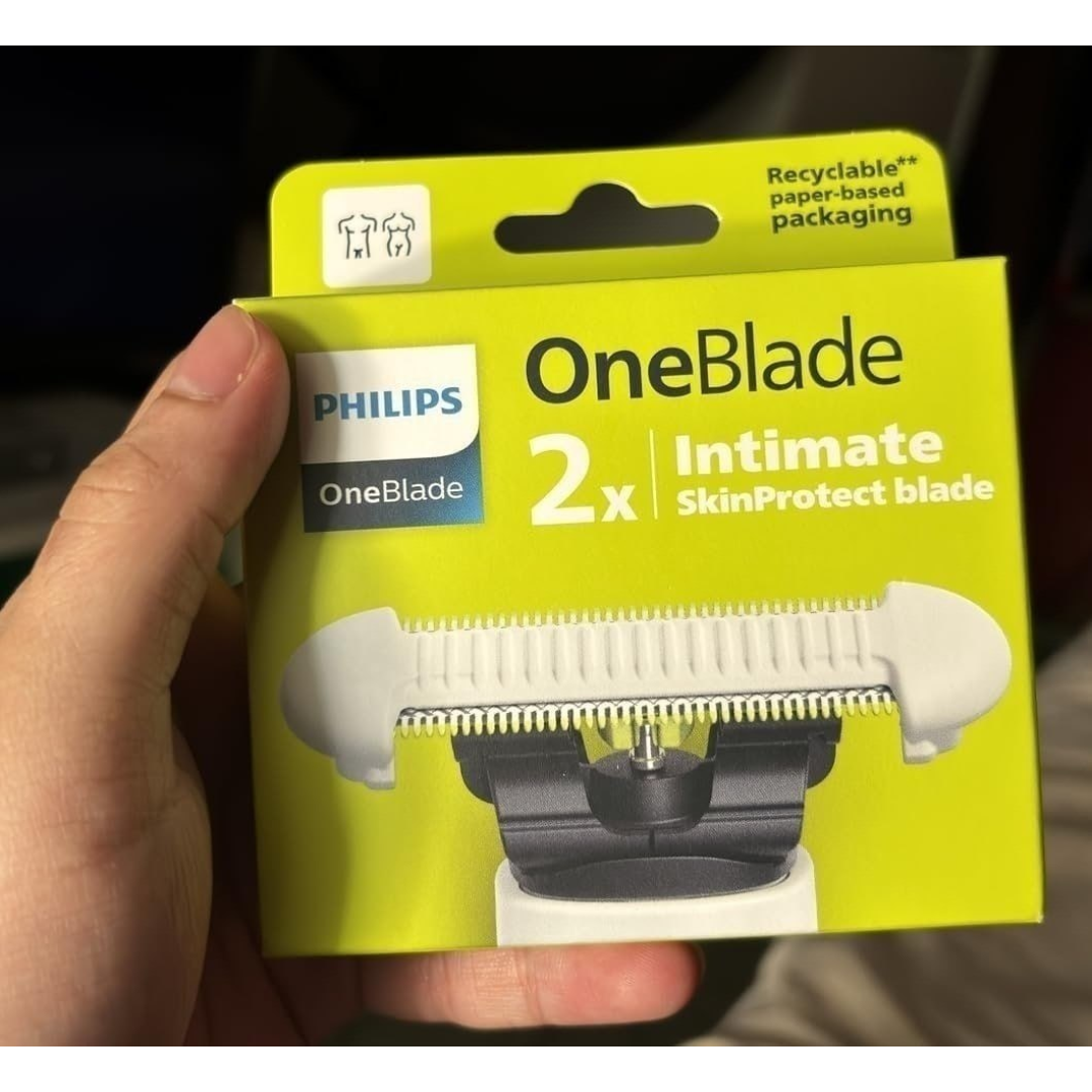 2x Lâminas de Reposição Phillips OneBlade Intimate Skin Protect