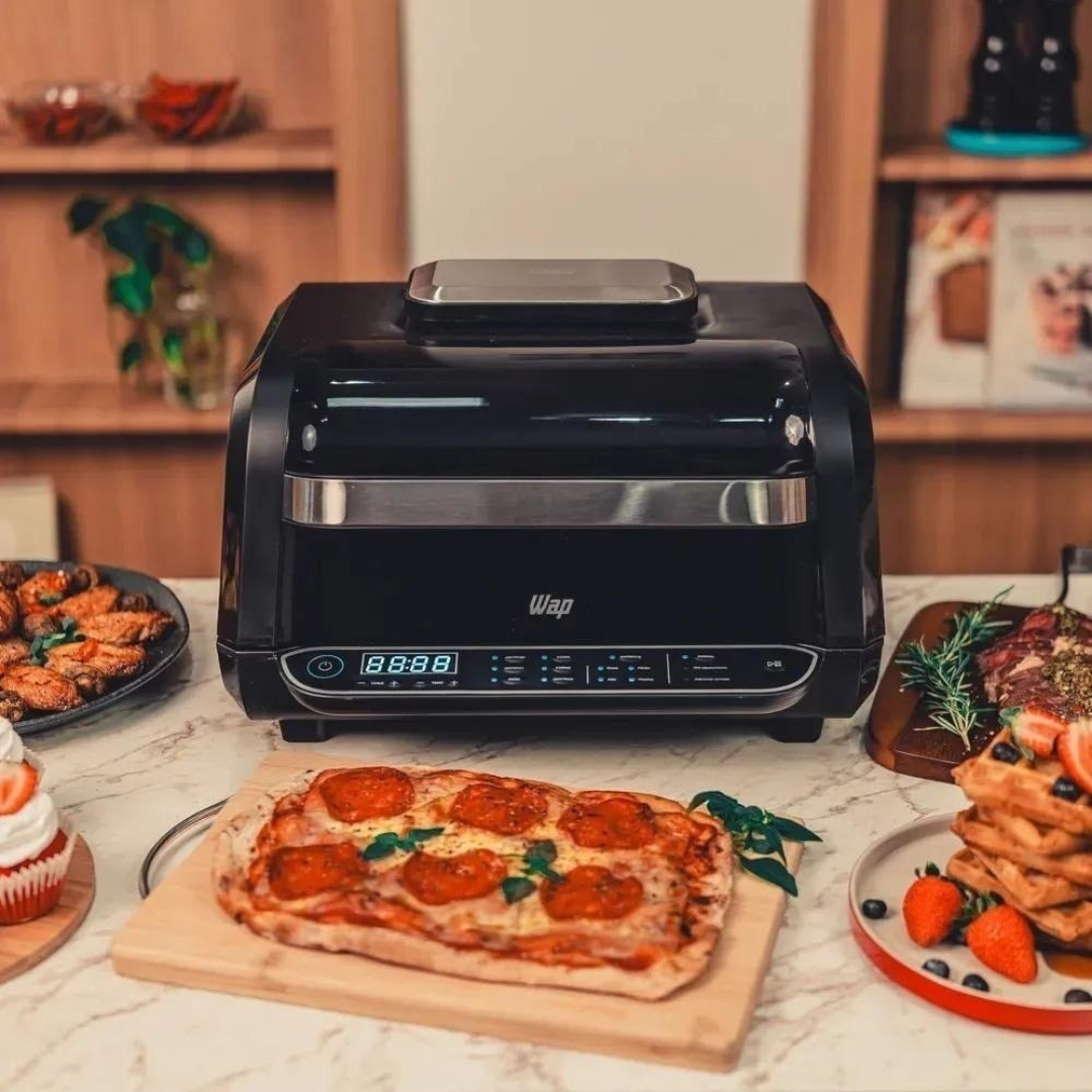 Fritadeira Elétrica Air Fryer 8 Em 1 Wap Barbecue 110v