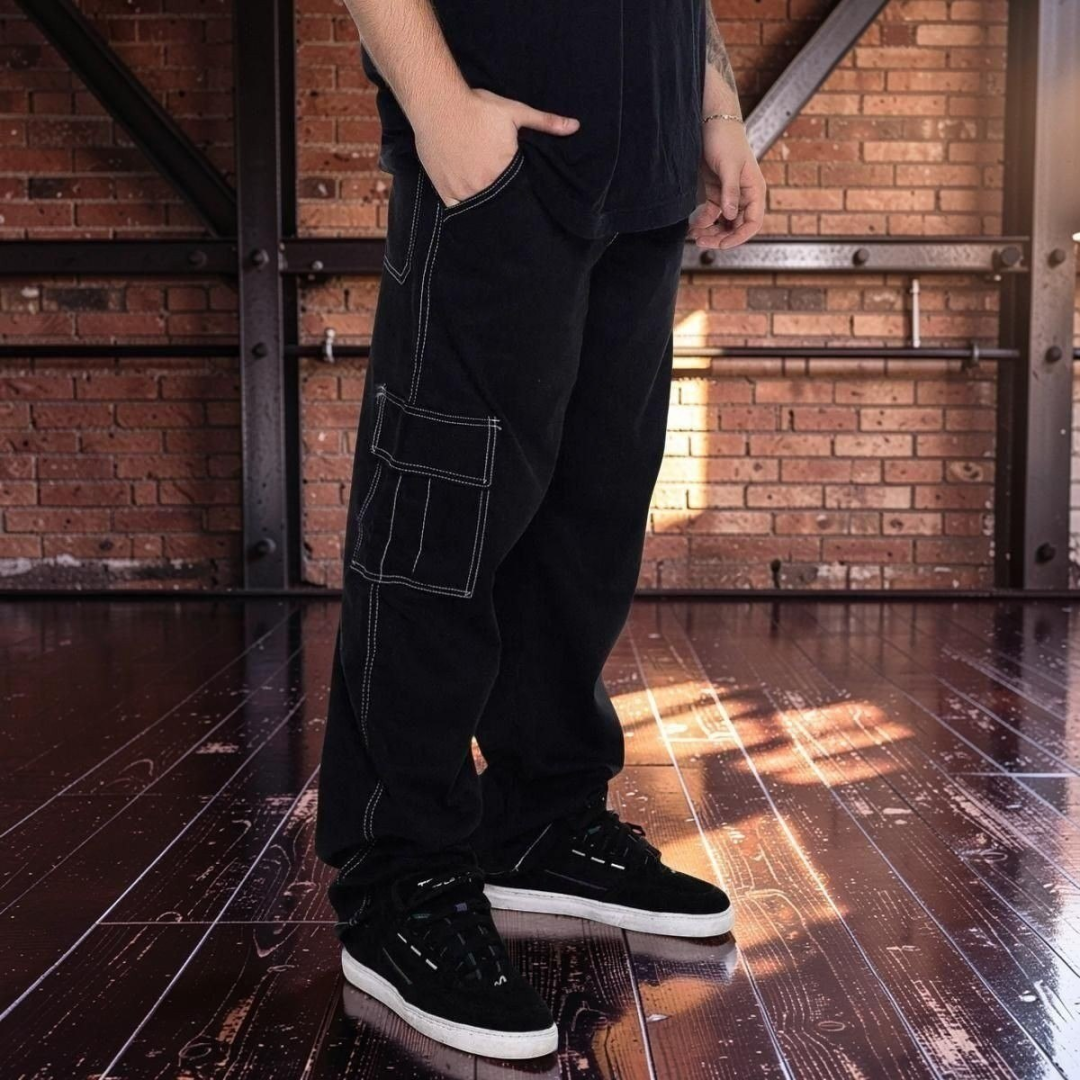 Calça Cargo Sarja Algodão (8 cores)