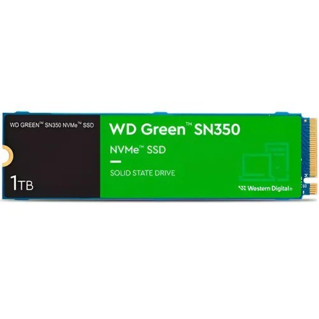Ssd 1tb Western Digital Green Sn350 Nvme, Gen3 M.2 2280 Azul