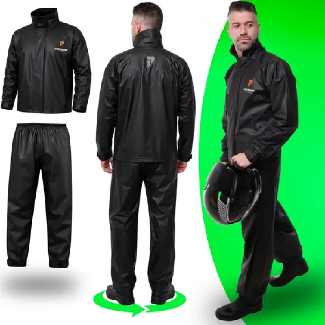 Capa de Chuva Moto Pioneira Impermeável PVC