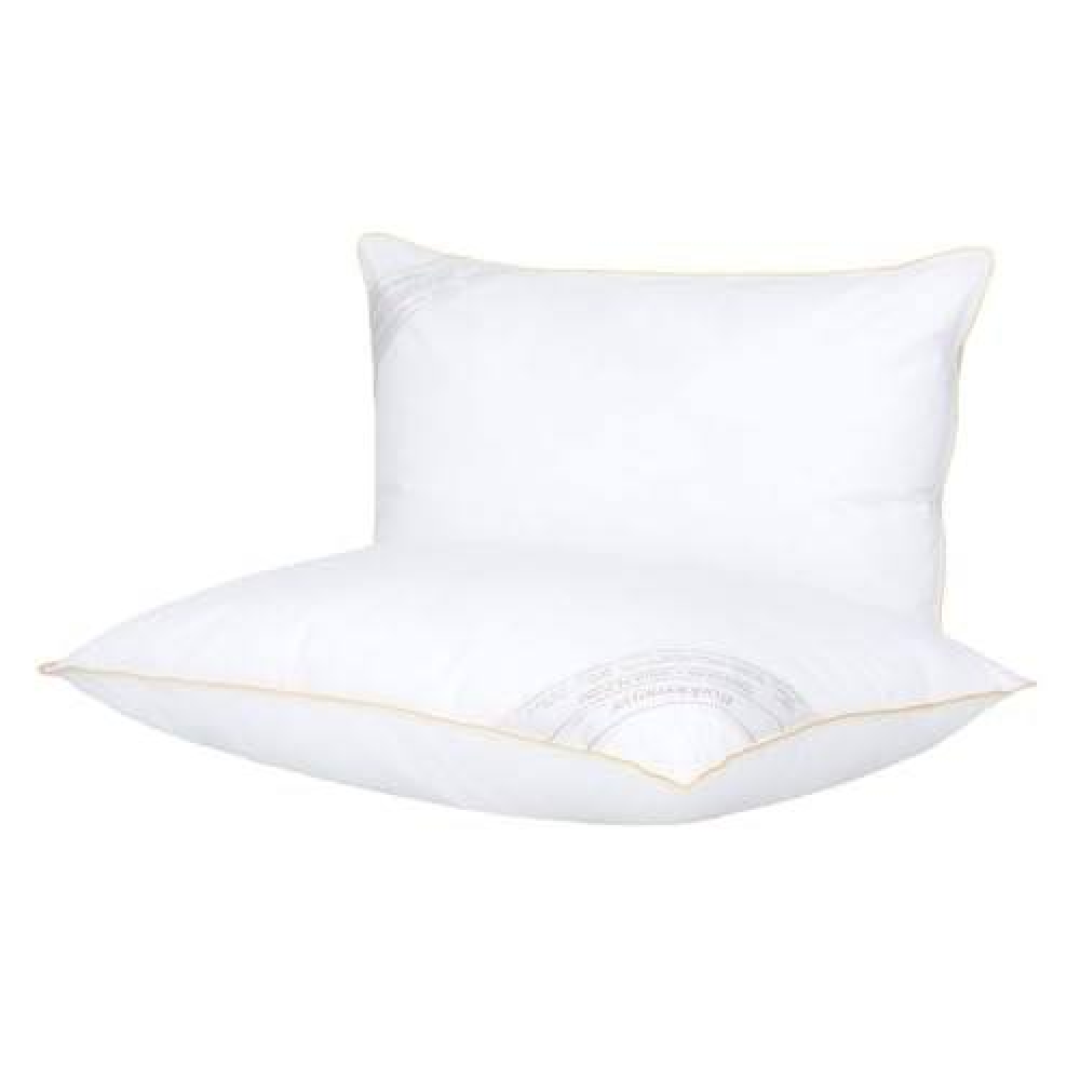 Buddemeyer Kit Travesseiro 50x70cm Toque de Pluma Algodão Branco 2 peças