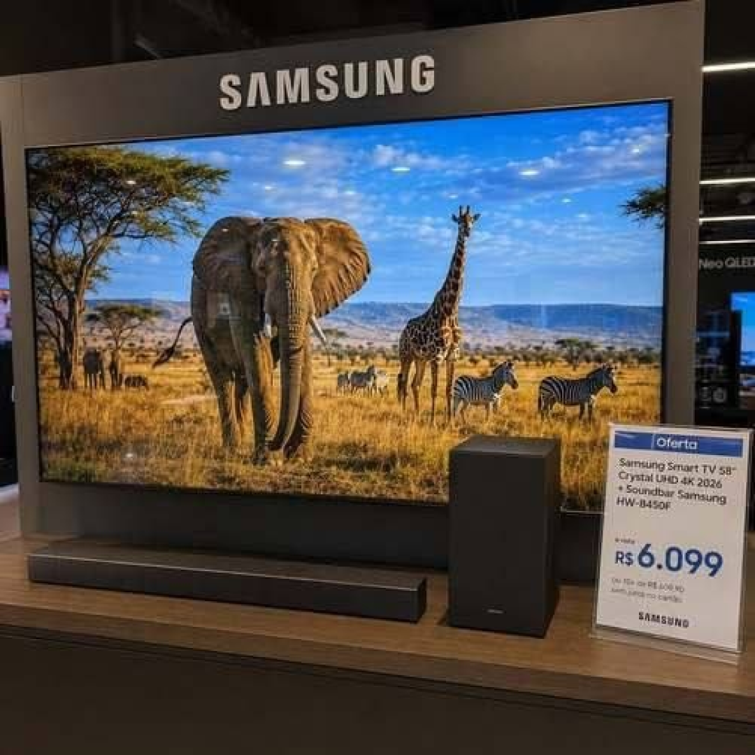 Samsung Smart TV 58” Crystal UHD 4K 2026 + Soundbar Samsung HW-B400F