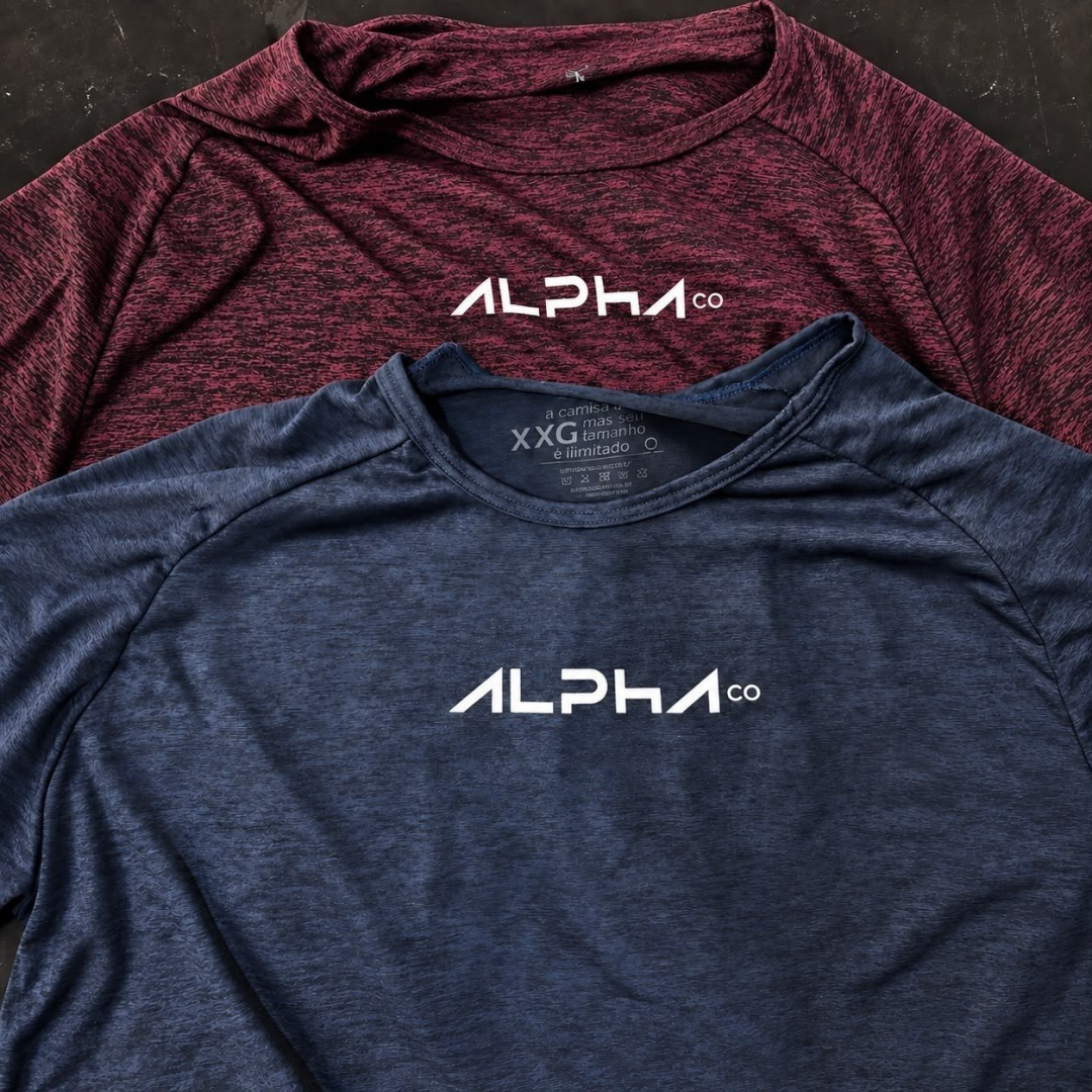 Kit com 5 Camisetas New Fluid Dry Alpha