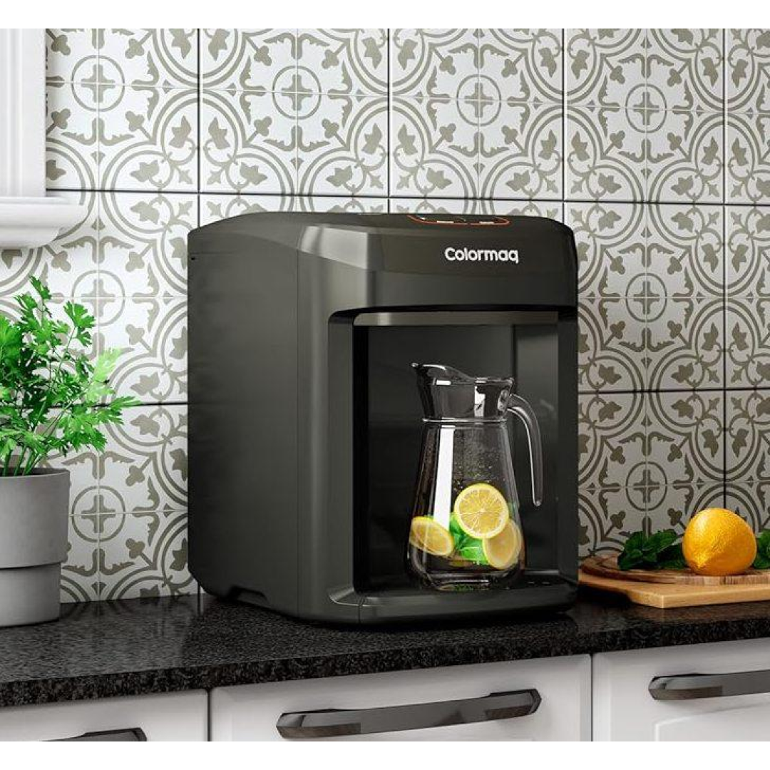 Purificador de Água Eletrônico Colormaq Natural/Gelada Grafito Bivolt