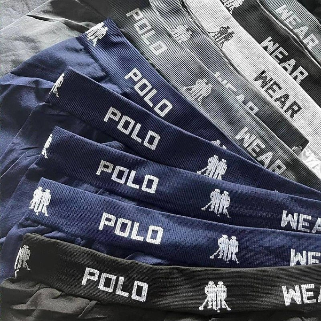 Kit 10 Cuecas Boxer Lisa Polo Wear Sortido