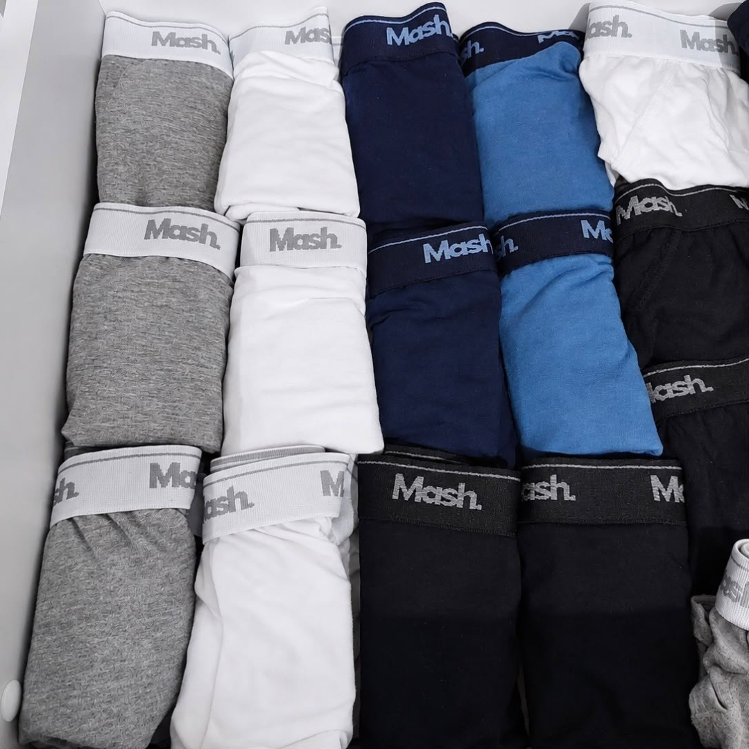Kit com 10 Cuecas Boxer Algodão Mash