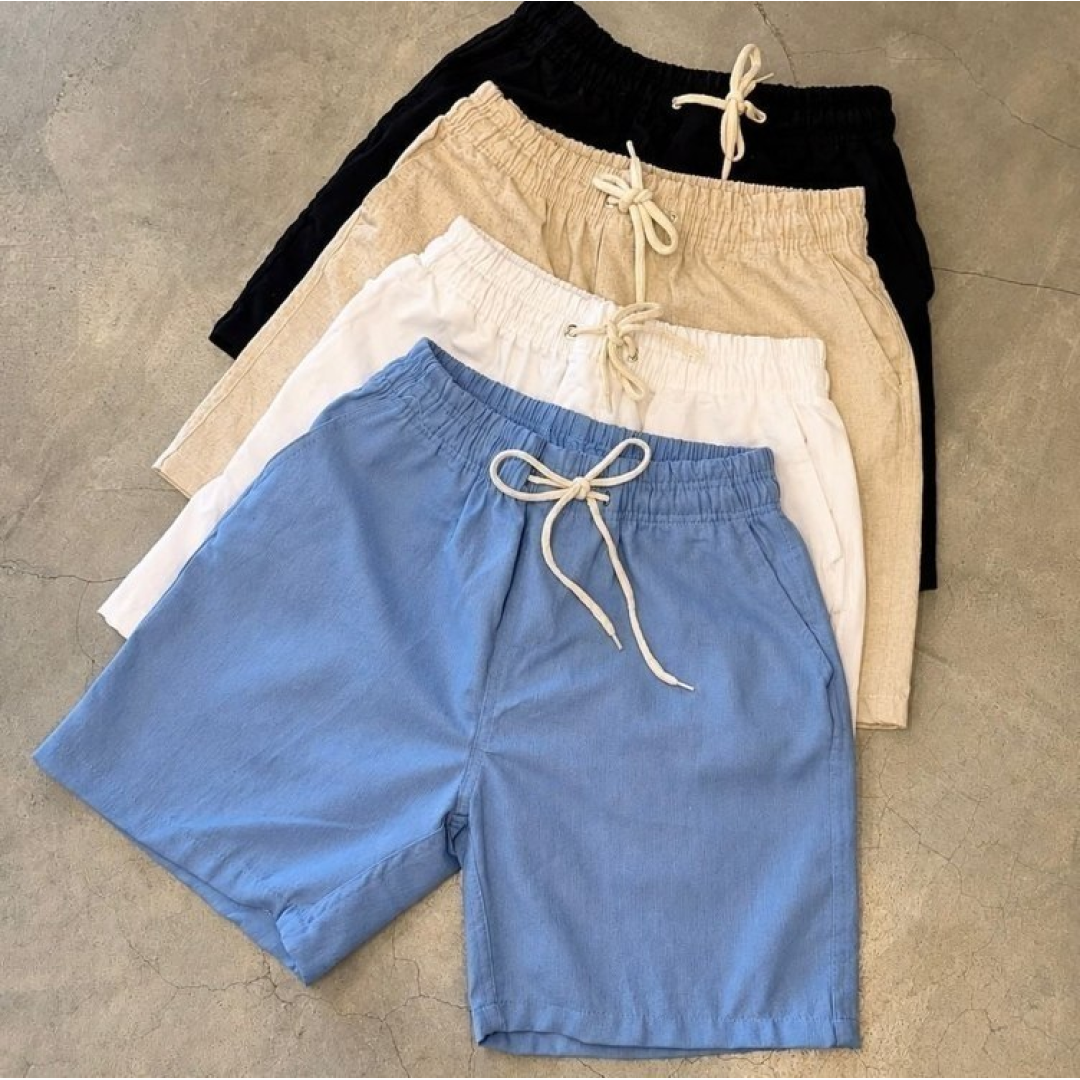 Kit 3 Shorts Masculino Bermuda Linho Verão Envio Imediato