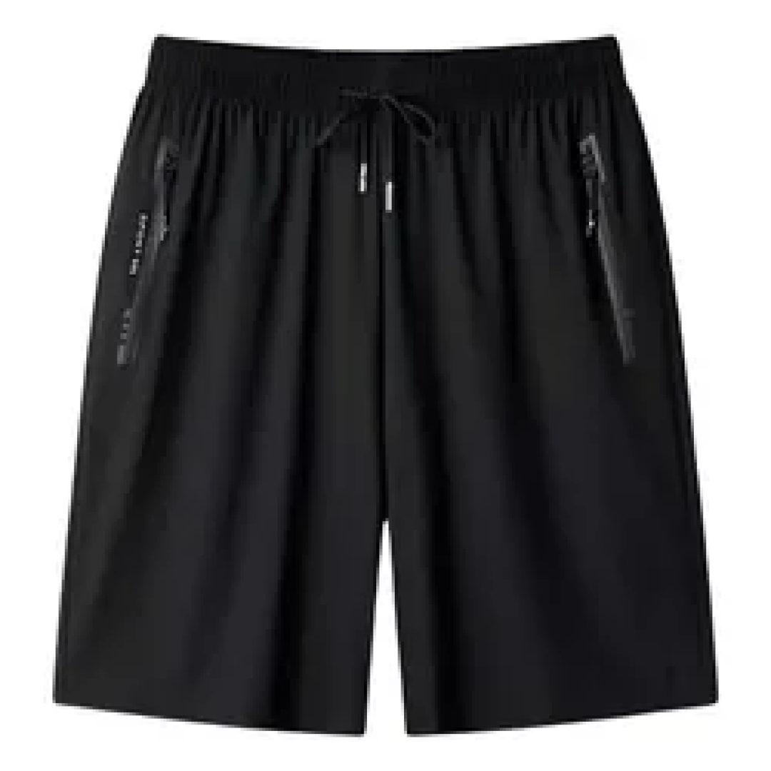 Shorts Tactel Zíper Secagem Rápida