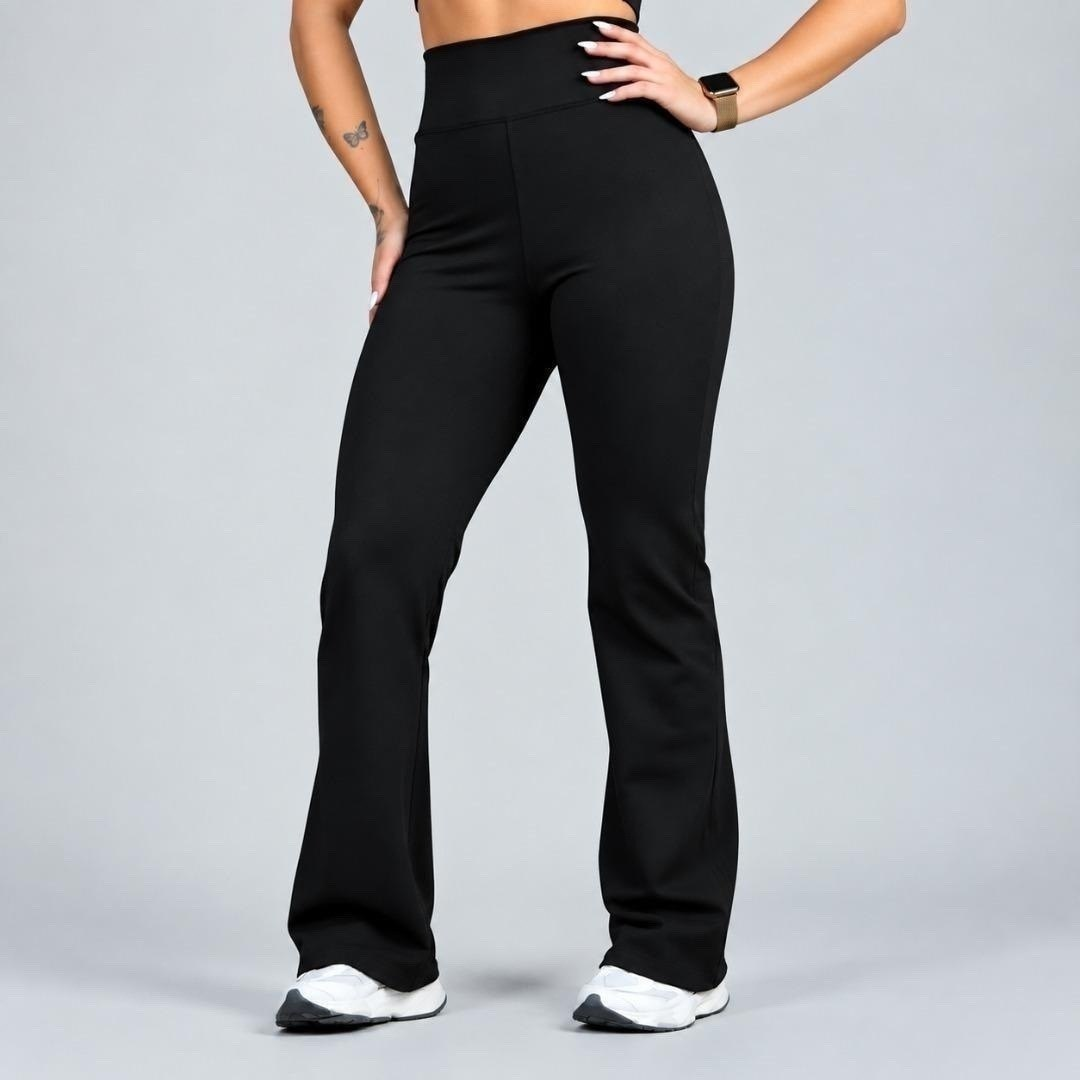 Calça Legging Flare Zero Transparência