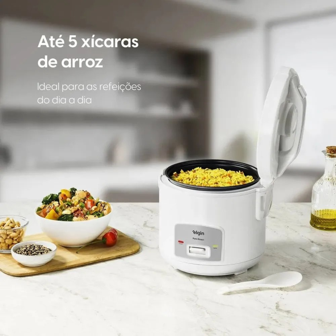 Elgin Puro Rizzo I Panela Elétrica 5 Xícaras 400w Branca Branco 60hz 127v 60 Hz