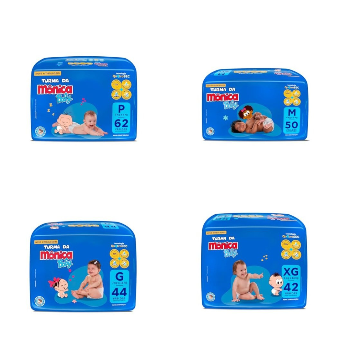 Fralda Turma da Mônica Baby