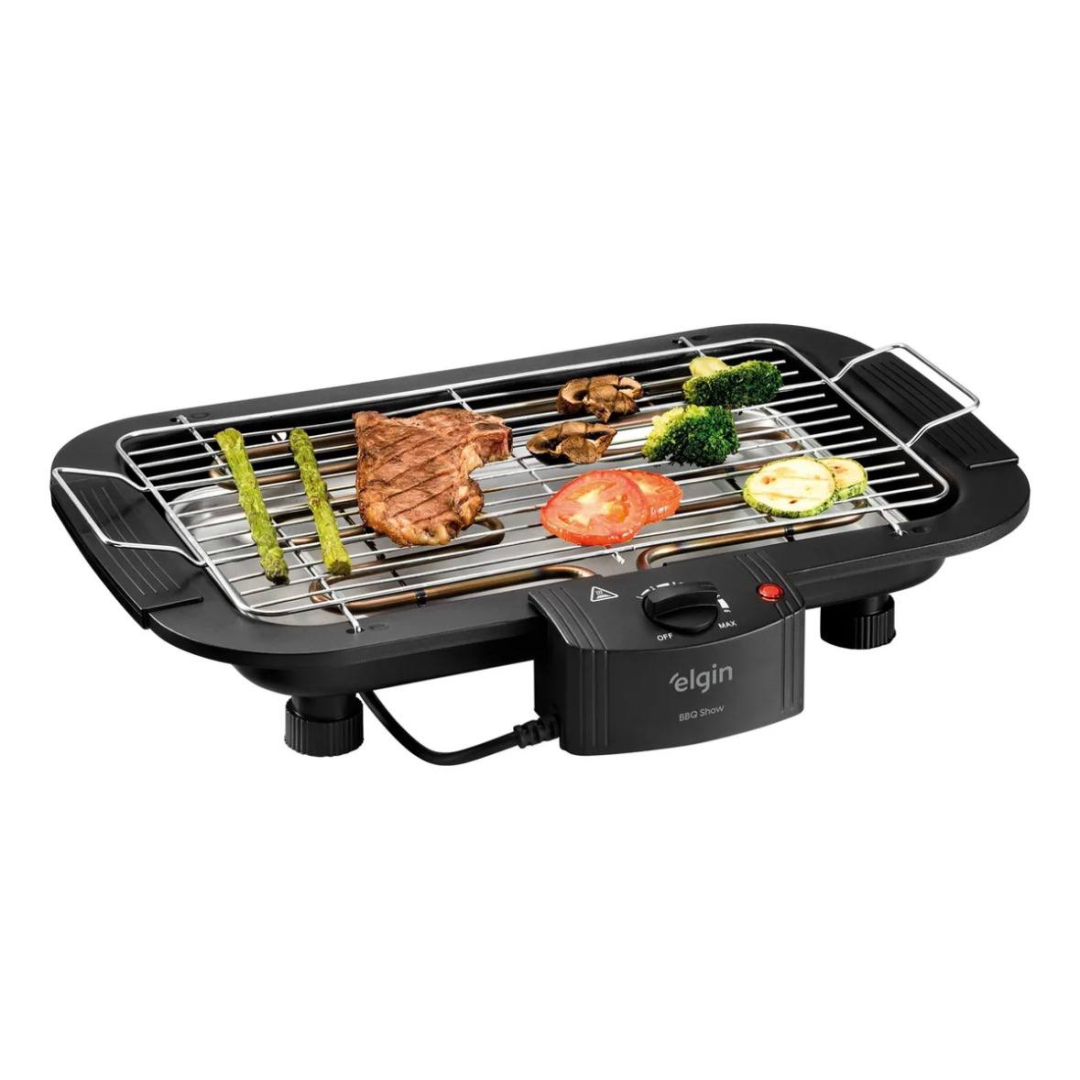 Churrasqueira Elétrica De Mesa Elgin 42chu2001000 Cor Preta 127v