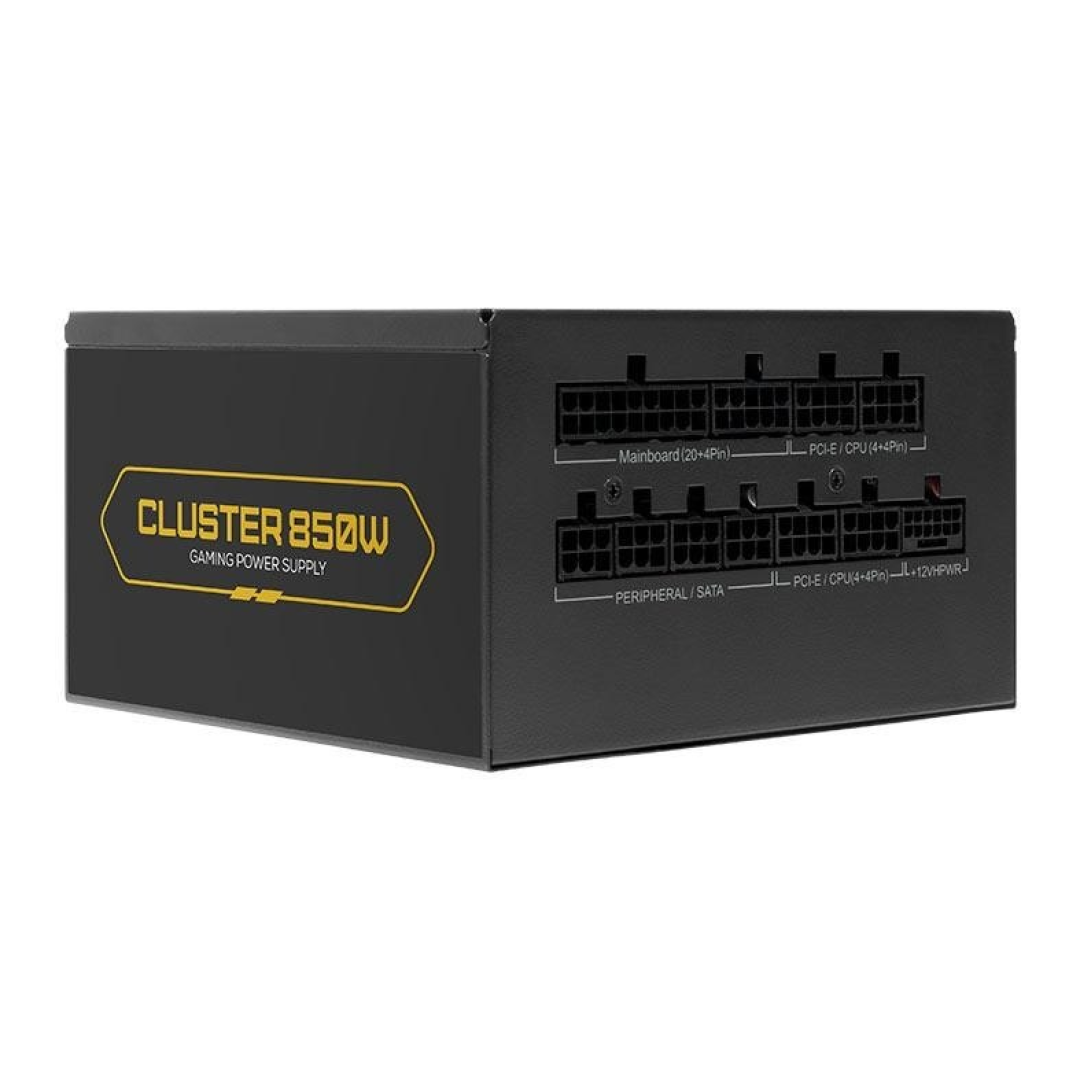 Fonte Pichau Cluster, 850W, PCIe 5.0, Full Modular, 80 Plus Gold, Preto, Pg-Cl850-Bk01
