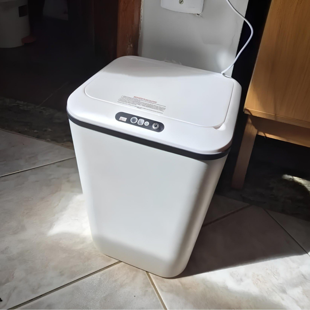 Lixeira Inteligente Recarregável c/ Sensor Automático 16L