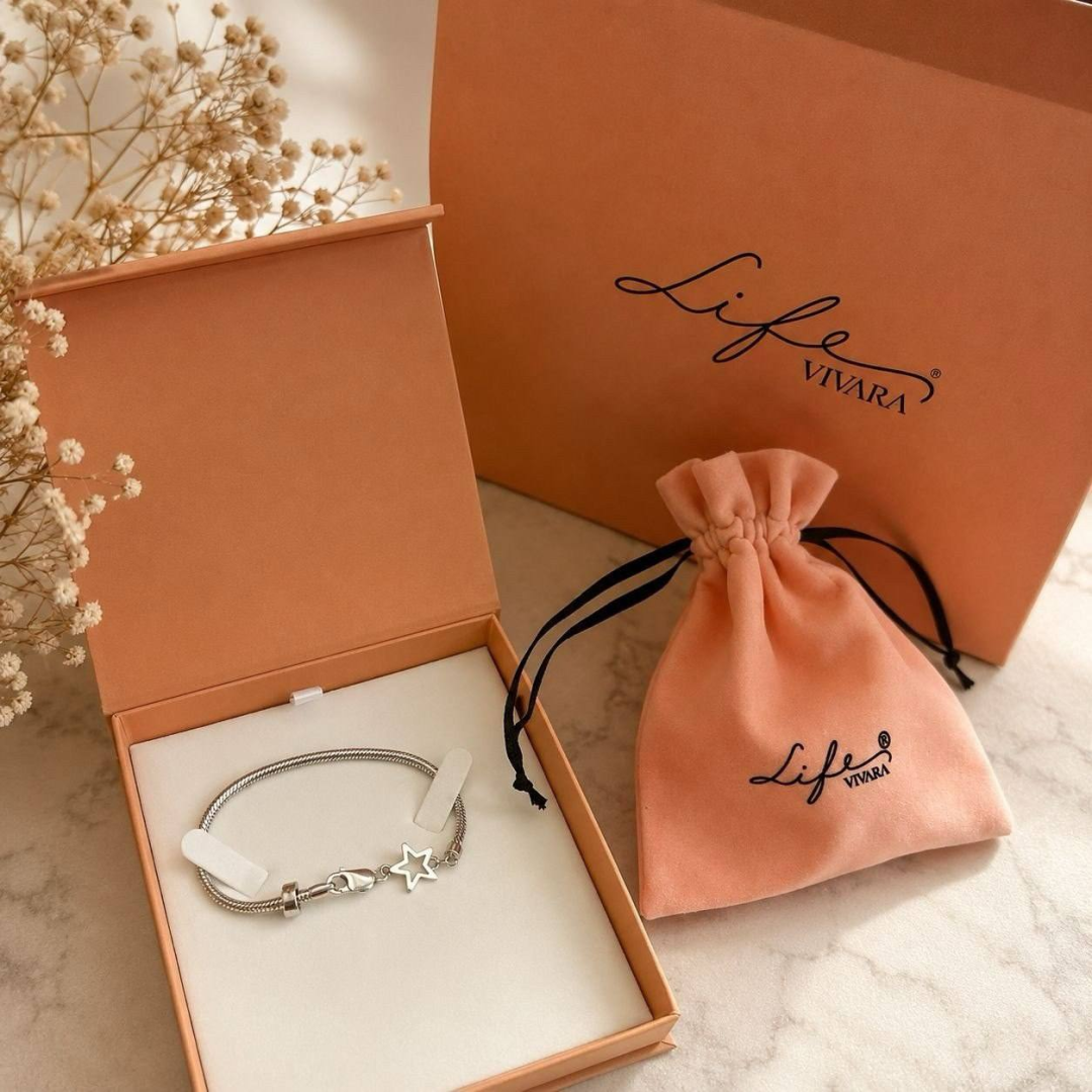 Pulseira Life Estrela Em Prata 925