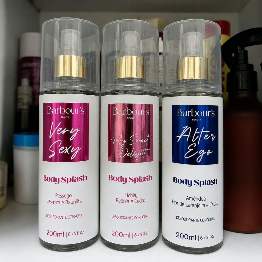 Kit com 3 Body Splash Delight Very Sexy Alter Ego Barbours