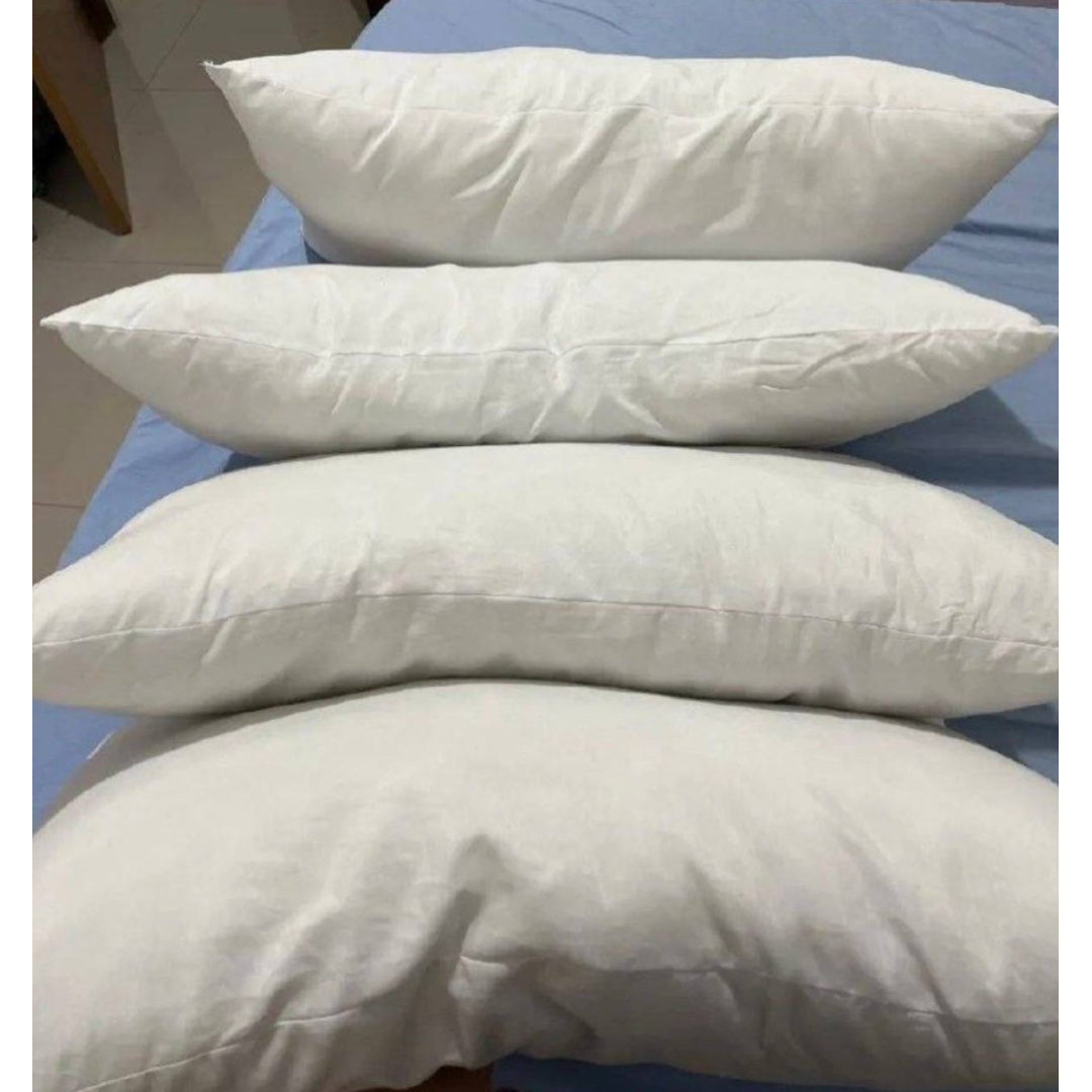 4 Travesseiros Antialérgico Impermeável 50x70 Super Macio Branco