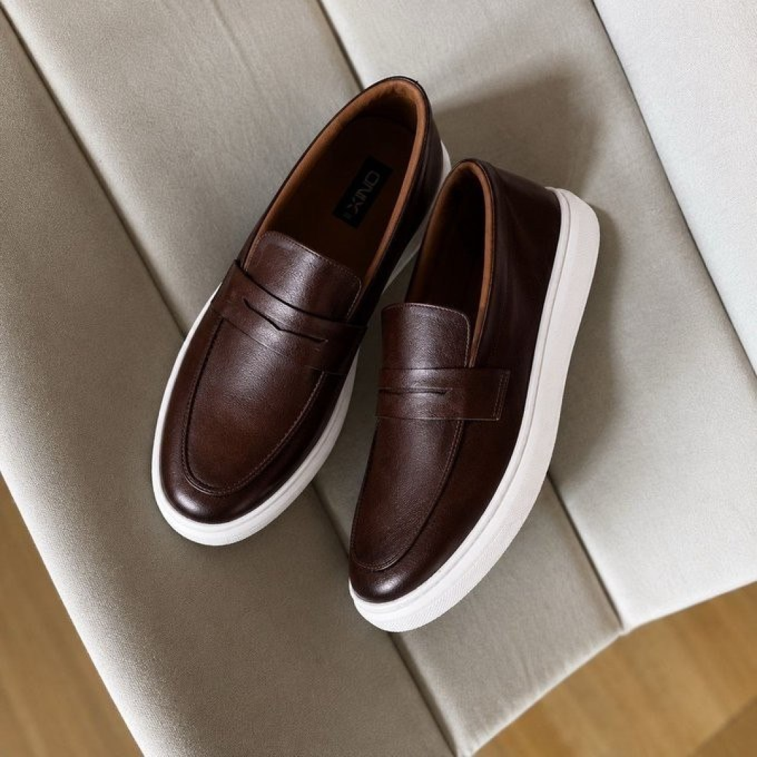 Sapato Loafer Couro Masculino Luxo