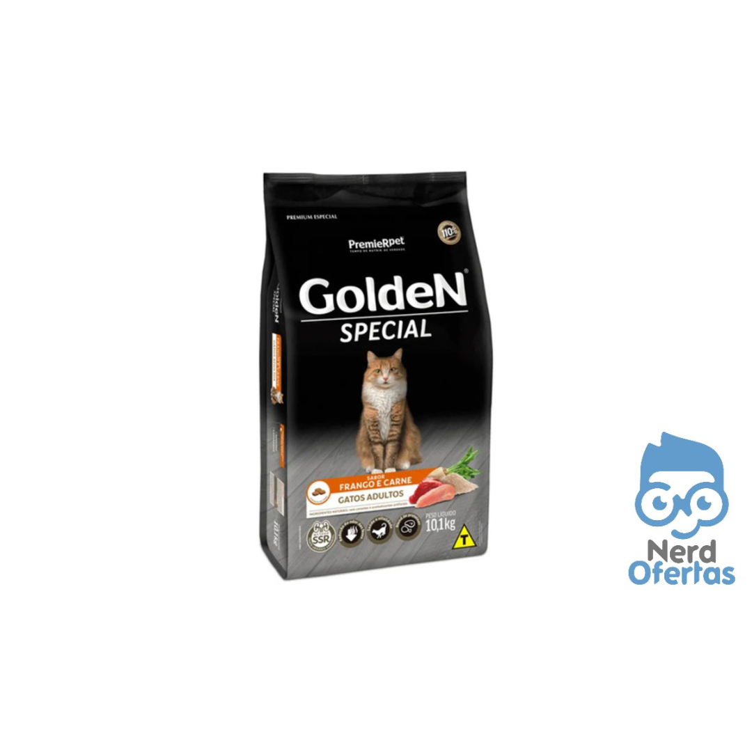 Ração Golden Special Gatos Adultos Frango E Carne 10,1 Kg