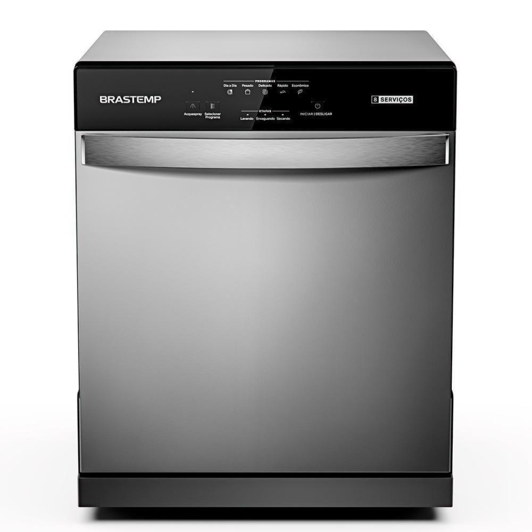 Lava Louças Brastemp 8 Serviços Blf08bs Cinza