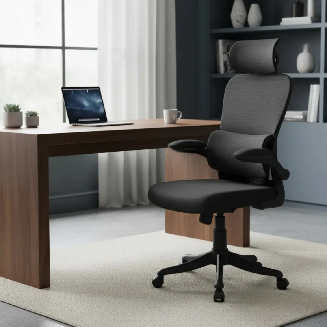 Cadeira Escritório Ergonômica Apoio Lombar Pescoço Premium