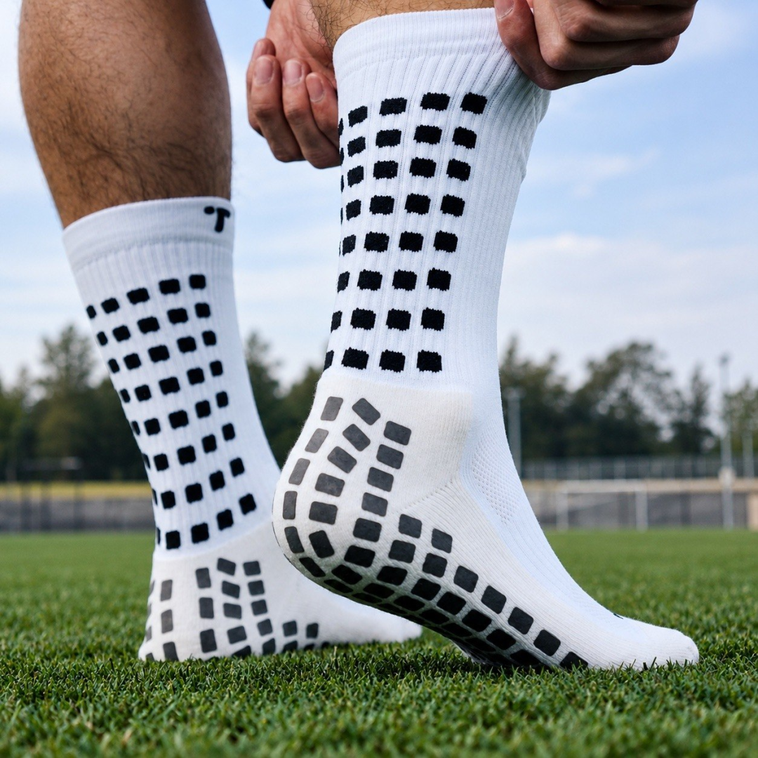 Kit com 3 Pares Meia Antiderrapante Esportiva
