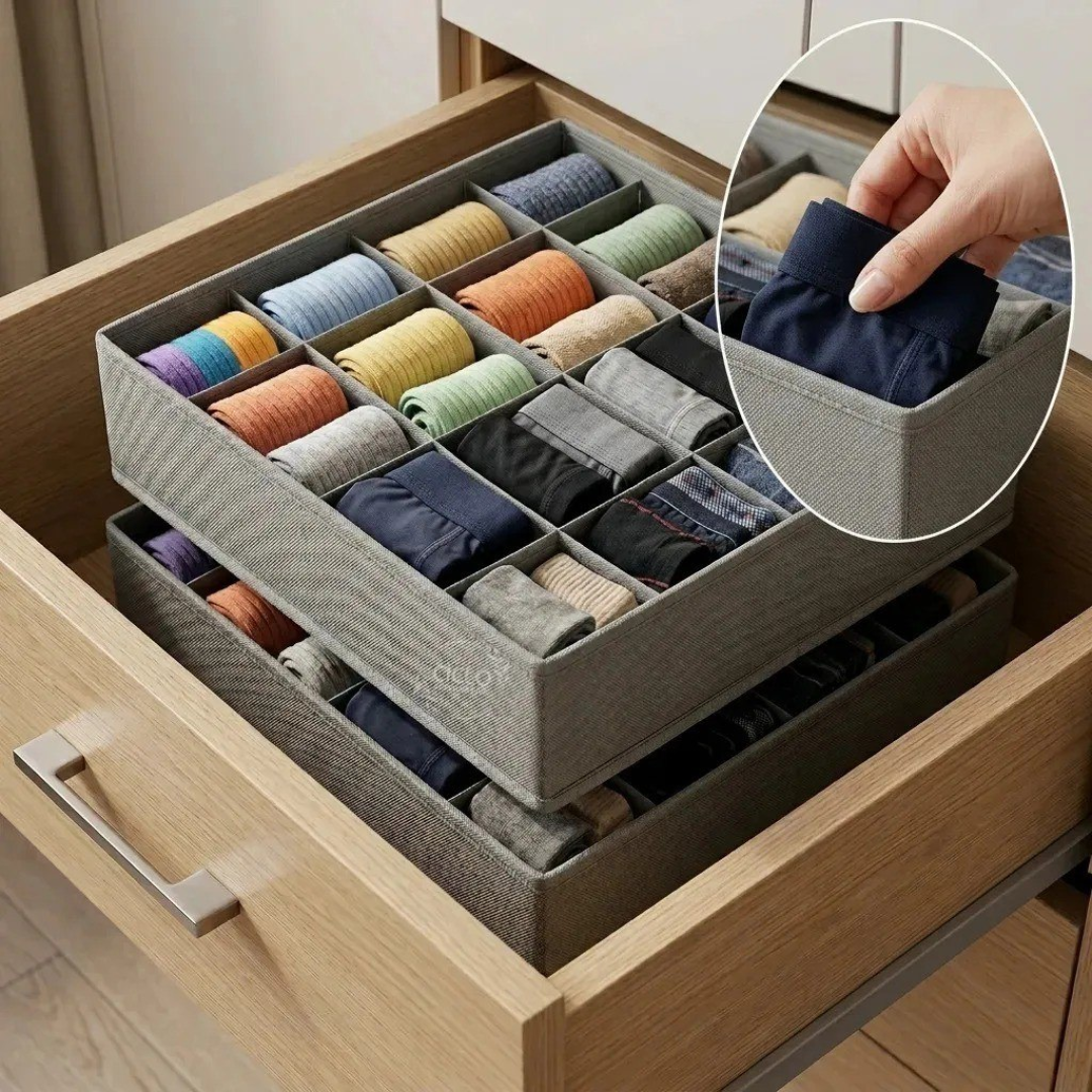 Kit com 2 Organizadores de Gaveta 24 Divisórias