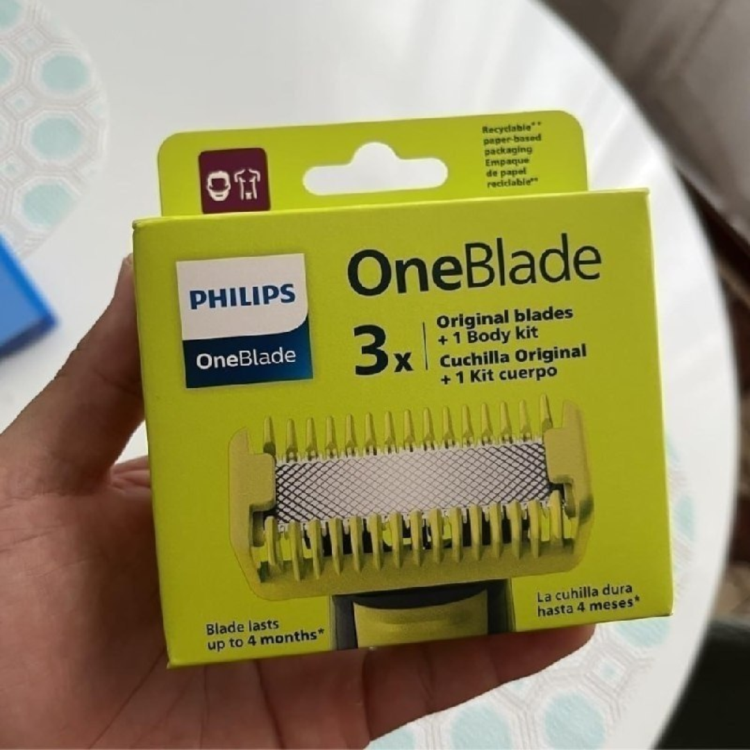3 Lâminas de reposição + 2 Pentes Philips OneBlade